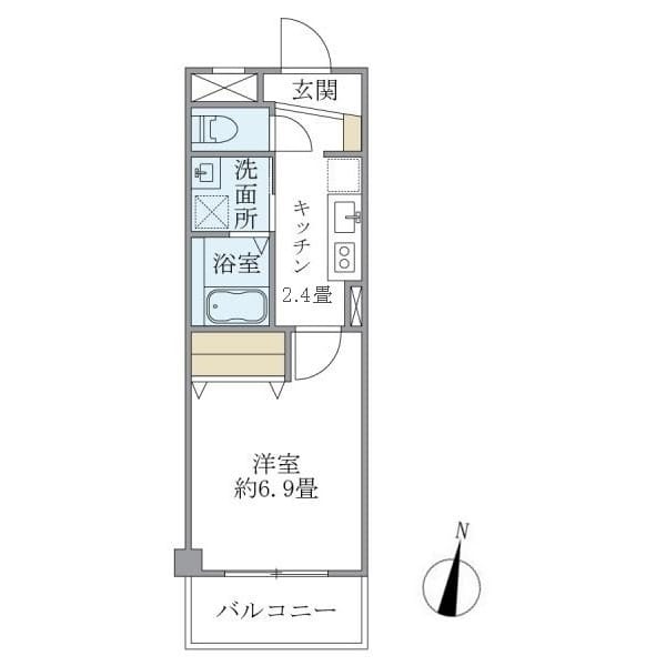 フジ・プライムコート 103 間取り図