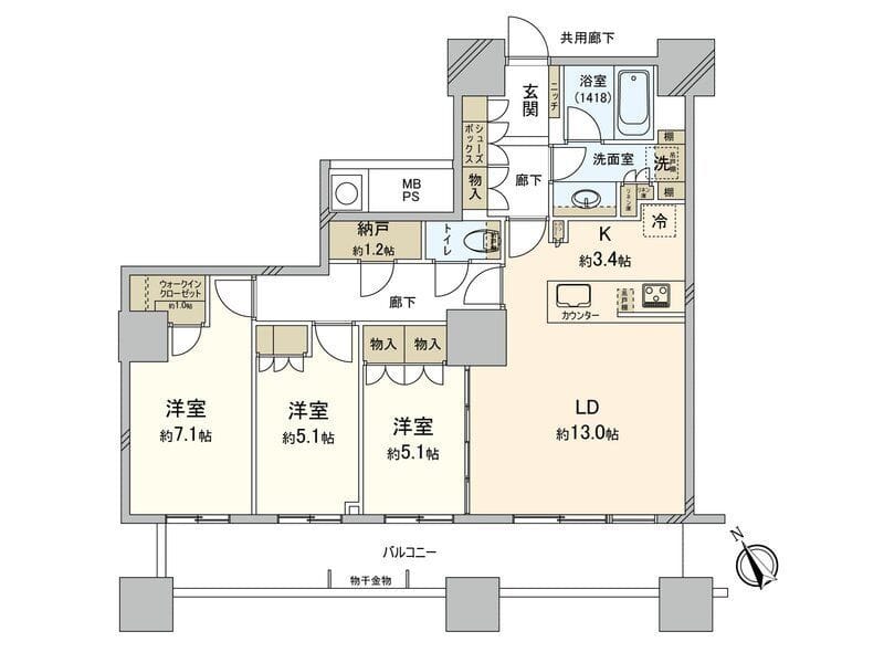 ザ・パークハウス 西新宿タワー60 1110