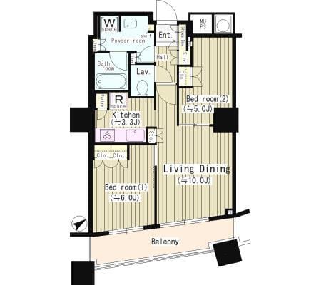 ザ・パークハウス 西新宿タワー60 2718