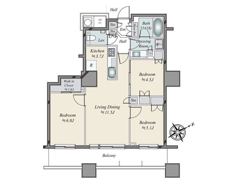 ザ・パークハウス 西新宿タワー60 2813