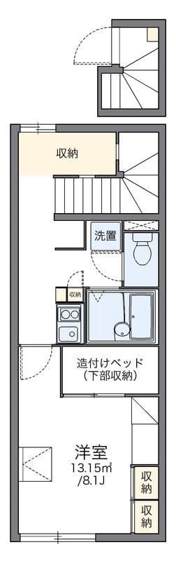 レオパレスクレスト宮前 203 間取り図