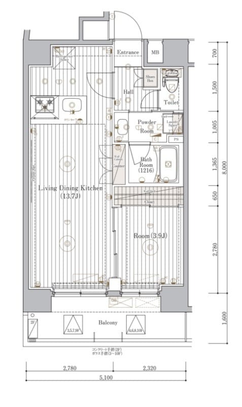 ミライズ東京EASTアネックス 602