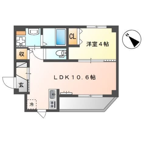 グランドール東山 102 間取り図