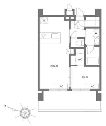 アジールコート池上 503 間取り図