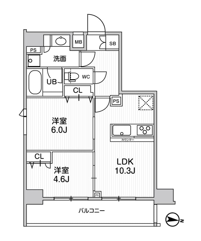 ジェノヴィア三ノ輪Ⅱスカイガーデン 1301