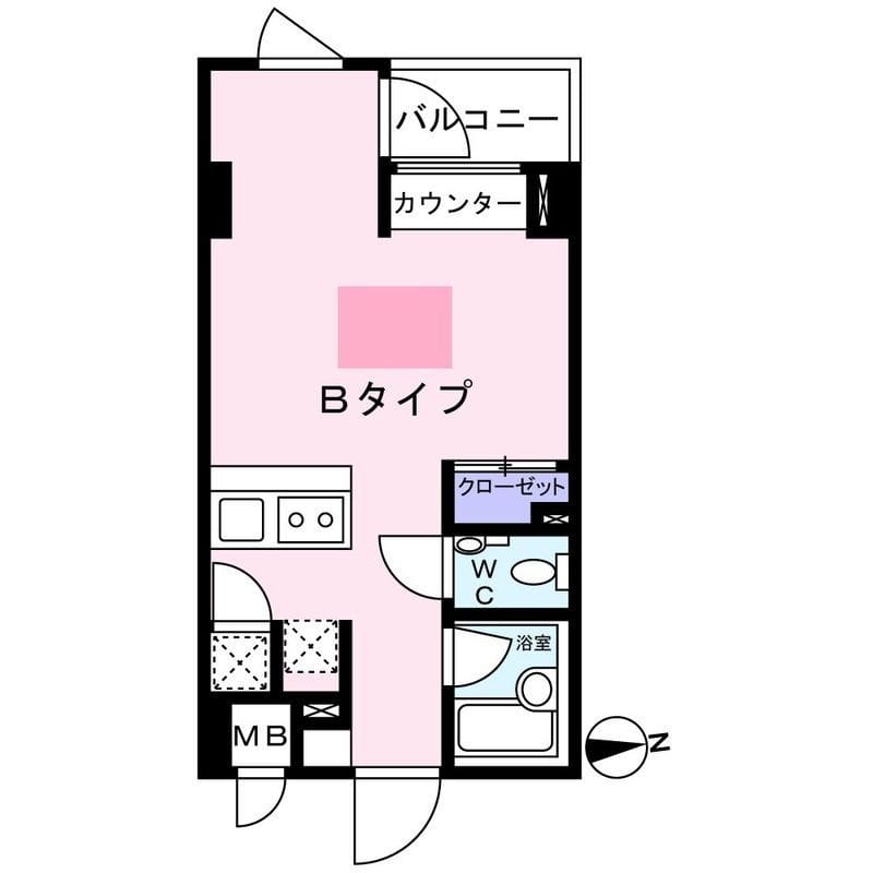 Navi新宿 204 間取り図