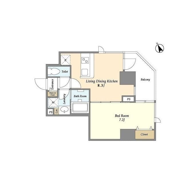 Lien西五反田 0809 間取り図