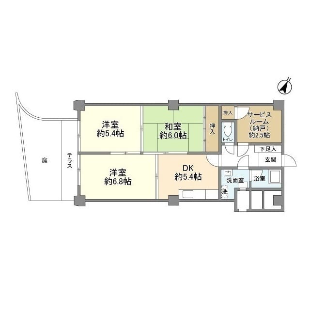 豊栄平町マンション 103 間取り図