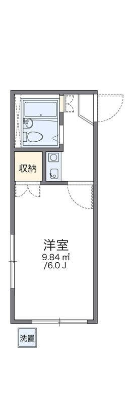 レオパレスサンハイム 103 間取り図