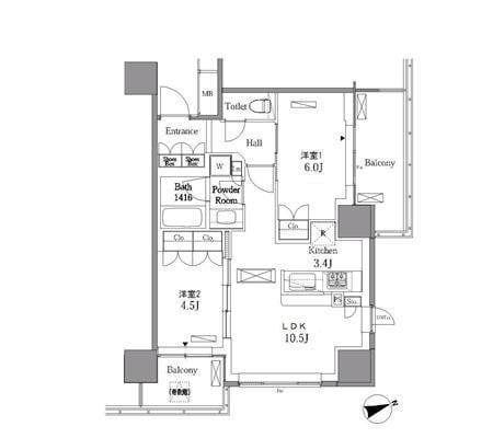 レジディアタワー目黒不動前 1104