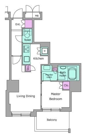 レジディアタワー目黒不動前 1701