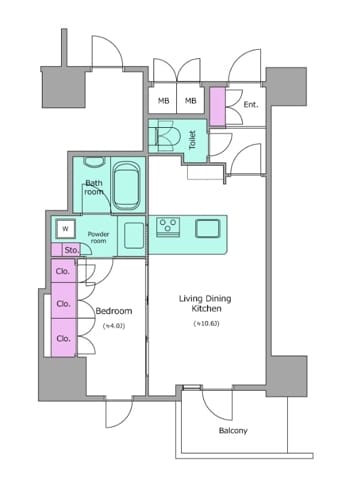 レジディアタワー目黒不動前 1813