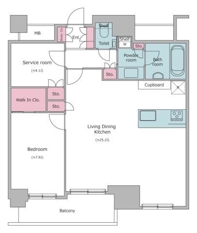 レジディアタワー目黒不動前 2505