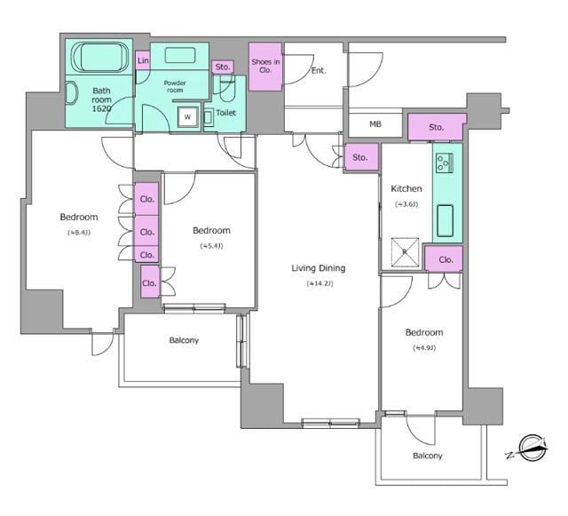 レジディアタワー目黒不動前 2512