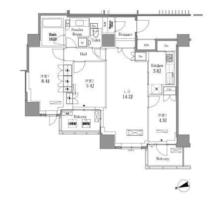 レジディアタワー目黒不動前 2612