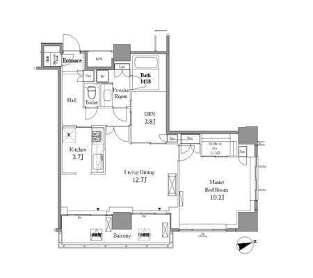 レジディアタワー目黒不動前 2804