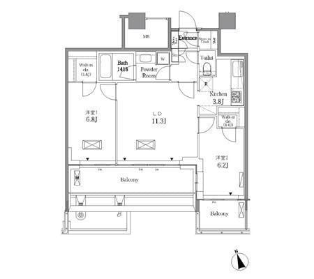 レジディアタワー目黒不動前 2909