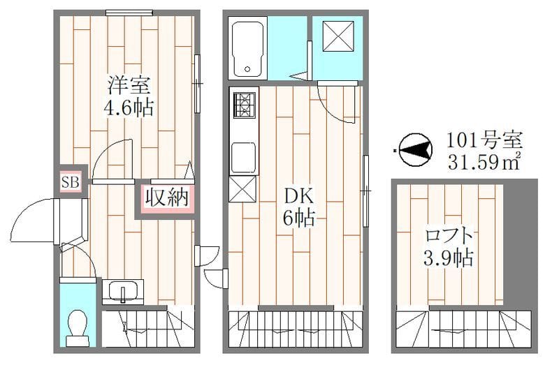 Wresidence 103 間取り図