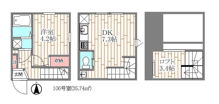 Wresidence 106 間取り図