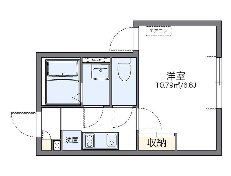 レオネクストライネ 202 間取り図
