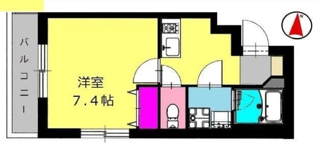 b’CASA港町 105 間取り図