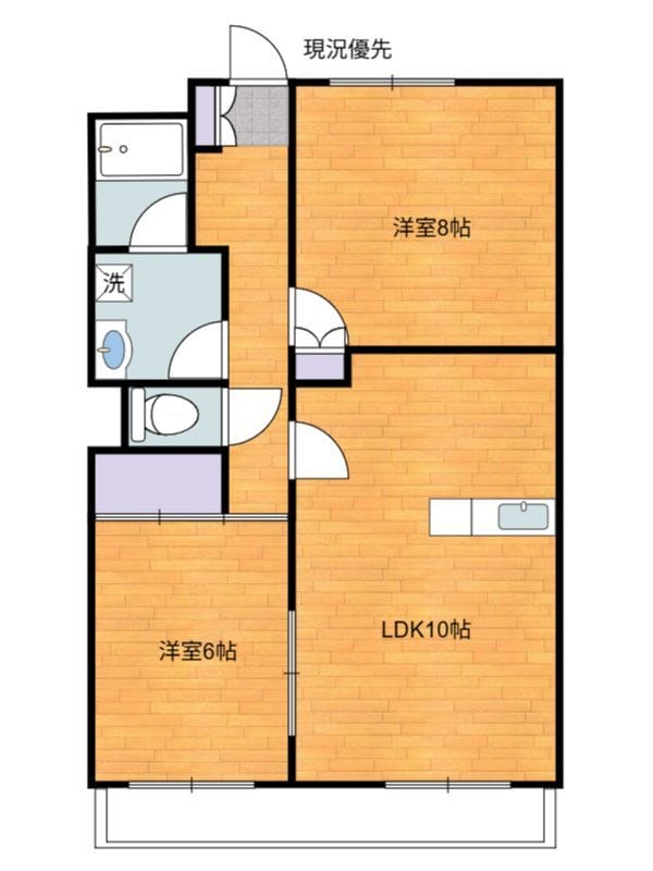 プレステージ・ミネギシ 403 間取り図