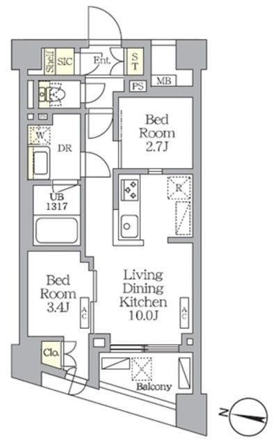 NOGATA RESIDENCE 303 間取り図