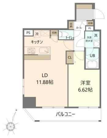 HOPE CITY 秋葉原 1004 間取り図