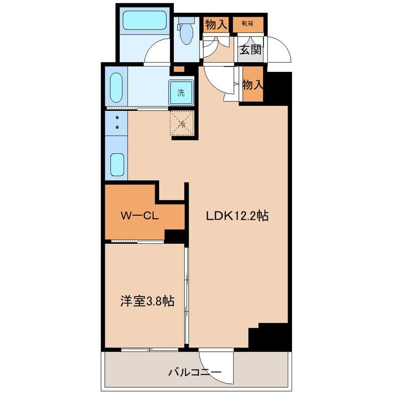 デュフレ横浜石川町 209 間取り図