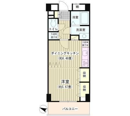 COLORS GARDEN 204 間取り図