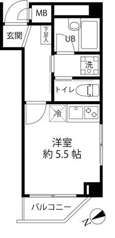 アーデンコート南砂 404 間取り図