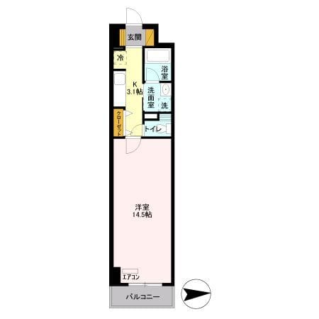 ロイヤルパークスシーサー 223 間取り図