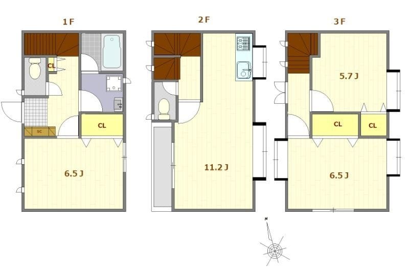 新宿区中里町テラスハウスの写真