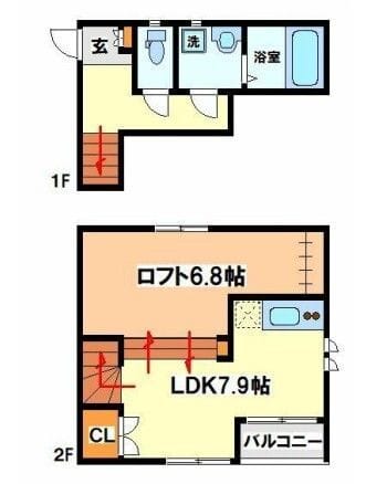 リヴェールココ 201 間取り図