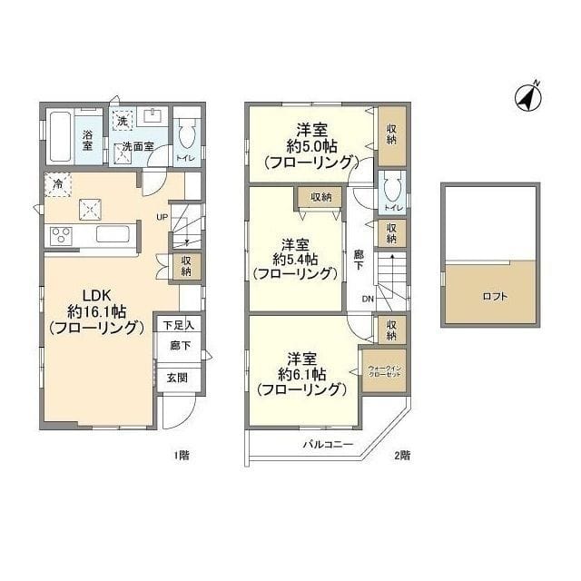 Kolet市川大野 18万円/入力なし/なし 間取り図