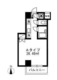 クラブリーシュ 701 間取り図