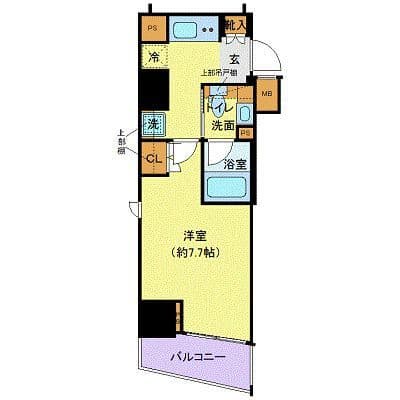 ガリシア新宿North 1004 間取り図
