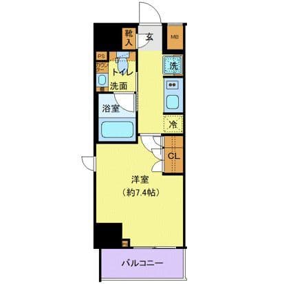 ガリシア新宿North 303 間取り図