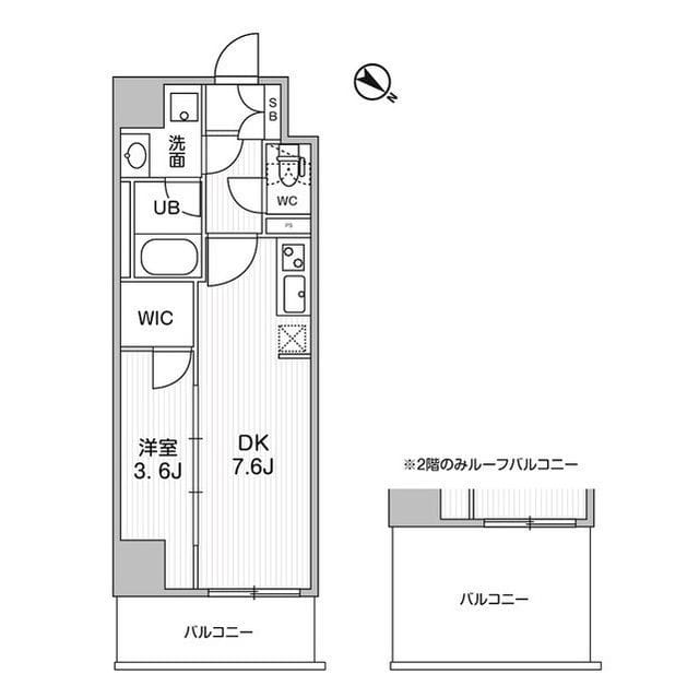 コンフォリア・リヴ志村三丁目 202 間取り図