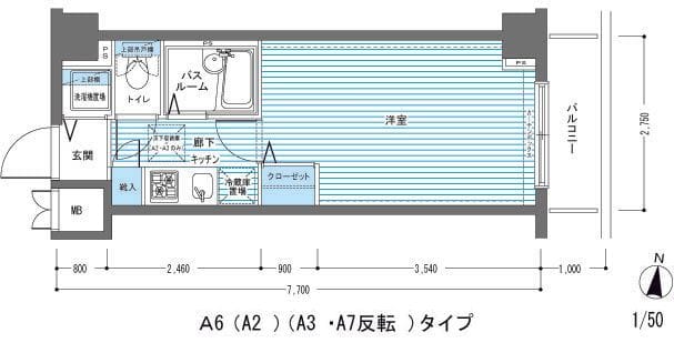 レジディア多摩川 0312 間取り図