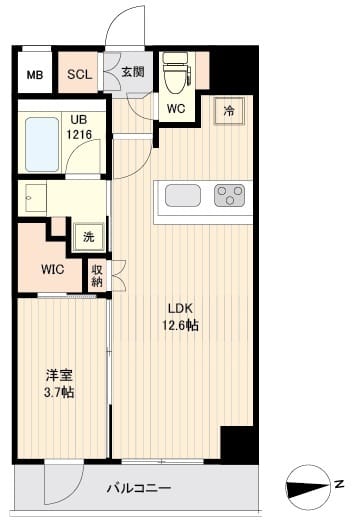 ORSUS大鳥居 0308 間取り図