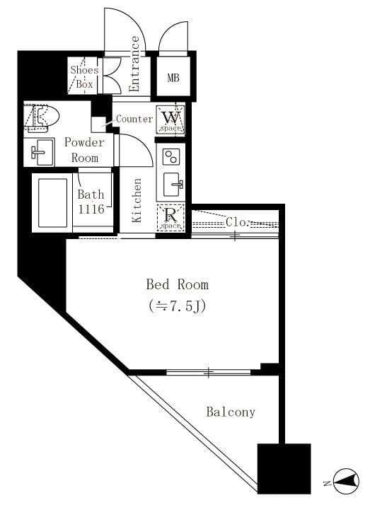 ORSUS大鳥居 1401 間取り図