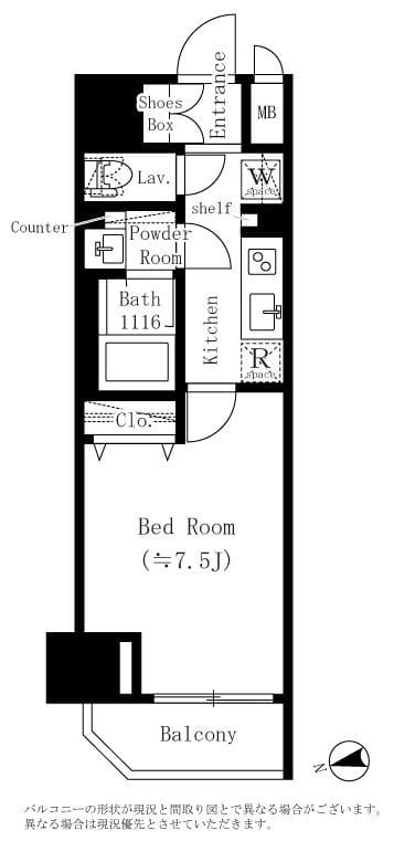 ORSUS大鳥居 704 間取り図