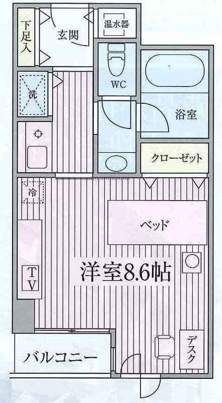 コンフォート荻窪 0201 間取り図