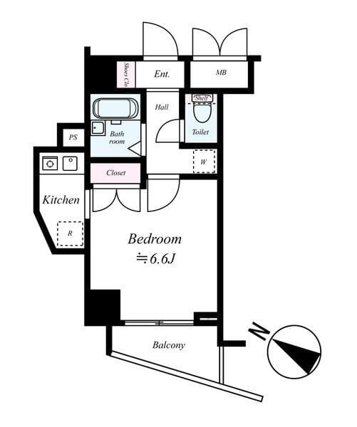 ステージファースト三宿 305 間取り図
