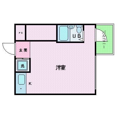 プレール潮見ピアクラブ 307 間取り図
