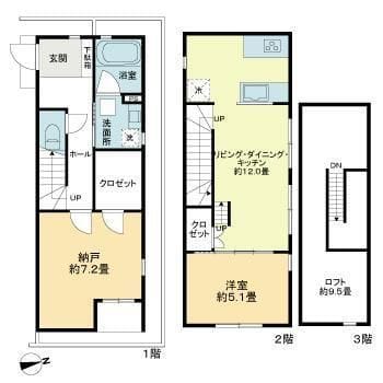 リムテラス東高円寺 0106 間取り図