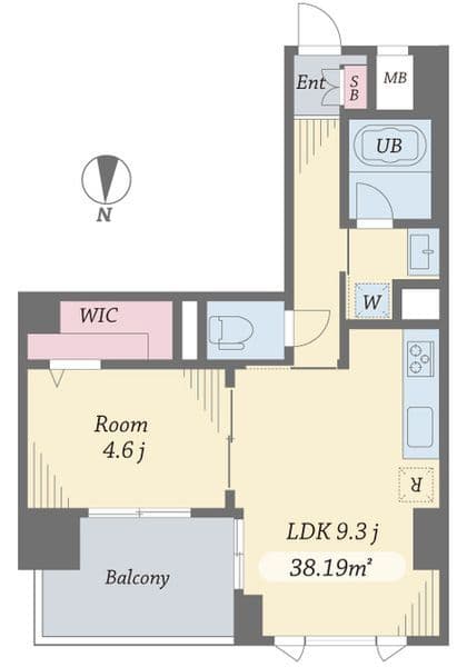 エルシノア住吉 0905 間取り図