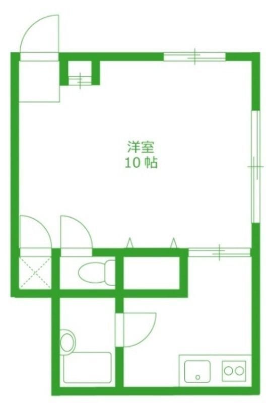 ウイング塩山 M2 間取り図