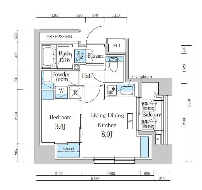 デュオフラッツ浅草蔵前 201